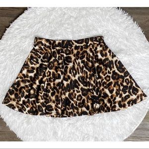 Leopard Skater Skirt